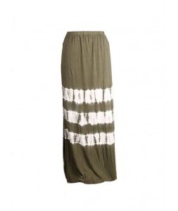 WOMEN LONG TIE DYE PRINT SKIRT