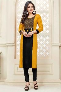 Casual Daily Wear Plain Kurti