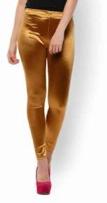 Plain Color Satin Leggings