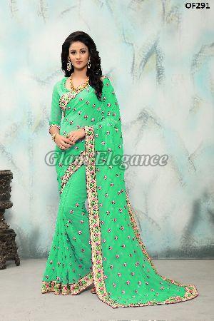 OF291_1 Rubyza Hit Color Designer Sarees