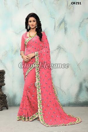 OF291_3 Rubyza Hit Color Designer Sarees