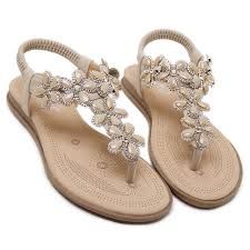 ladies beaded sandals