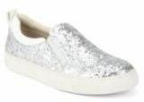 Bootico-Silver Curve Glitter Sneakers