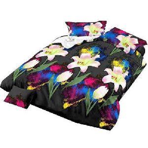 3D Floral Micro Fiber Bed Sheet