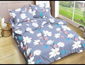 3D Flower Design Single Bed Sheet
