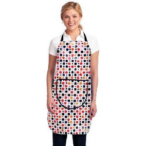 Printed Dotted Kitchen Apron