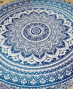OMBRE ROUNDIE COTTON HIPPIE TAPESTRY ROUND BEACH TOWEL YOGA MAT PICNIC