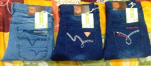 Mens Narrow Bottom Non Denim Jeans