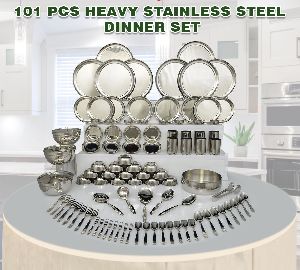 101 Pcs Heavy Steel Dinner Set