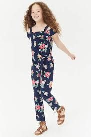 Kids Floral Jumpsuit