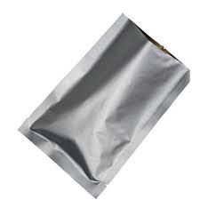 Silver Polyester Pouch