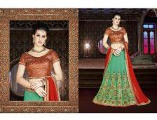 Latest Indian Designer Silk Multi Color Lehenga Choli