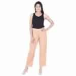 Desi Beats Fusion Regular Fir Women Beige Trouser