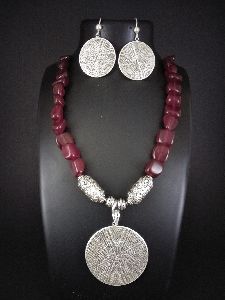 Silver Necklace Set