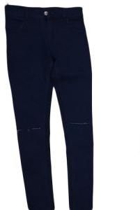 Ladies Dark Blue Plain Jeans