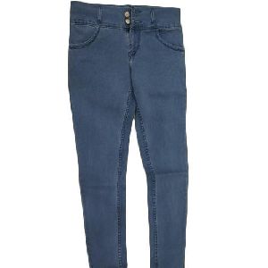Ladies Light Blue Plain Jeans