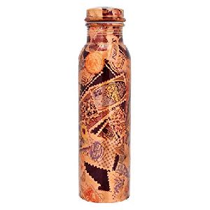 Modern copper water bottle