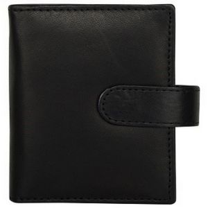 BLACK GENUINE LEATHER CREDIT CARD HOLDER