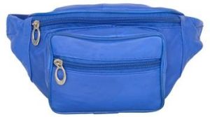 BLUE GENUINE LEATHER WAIST BAG