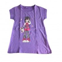 ELEGANT PURPLE PRINTED KIDS T-SHIRT