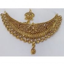 IMITATION JEWELLERY NECKLACE WITH EARING and MANGTIKA