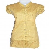 SHERWANI STYLE GOLDEN DOTTED TOP