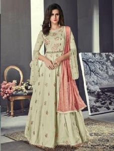 Festival Wear Embroidery Work Abaya Style Anarkali Suits