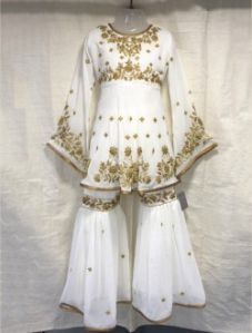 Wear Embroidery Work Kids Sharara Style