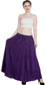 WAIST MAXI LONG CASUAL SKIRT