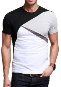 Mens Round Neck Cotton T-shirt