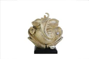 Chaand Ganesha Textured Gold Statue