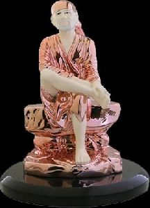 Sai Baba Glossy Rosegold Pink Statue
