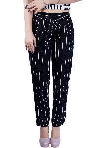 Khhalisi Black Striped Comfort fit Pants
