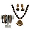 Silk Black Thread Jumkha Bangle Jewellery