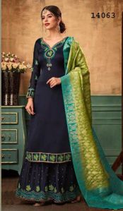 SATIN GEORGETTE SHARARA