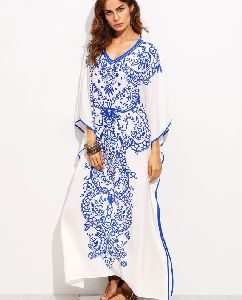 Batwing Sleeve Maxi Dress