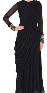 Black Drape Anarkali