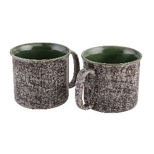 Grey Studio Pottery Glazed Soup Mugs