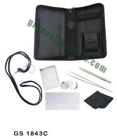 DIAMOND INSPECTION KIT IN LEATHER WALLET