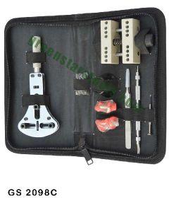 JUMBO WATCH REPAIR TOOL KIT SET OF 6 IN LEATHER CASE