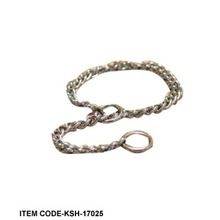 Dog Collar made on chain lead