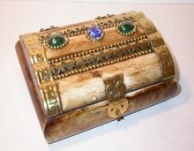 Decorative Buffalo Bone Jewelry Box For Gifts