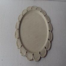 White Antique Charger Plate,