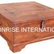 Wooden blanket box