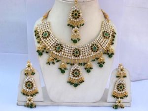 INDIAN DESIGNER KUNDAN JEWELLERY NECKLACE SET