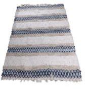 Outdoor patch work floor cotton woven rug