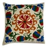 embroidery cushion cover