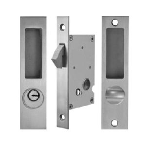 Lock and Handle for Wooden Sliding Door with Strike Plate