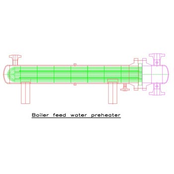 Boiler feed water preheater