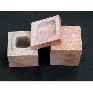 Soapstone Eco - Friendly Natural Square Shaped Mini Square Box